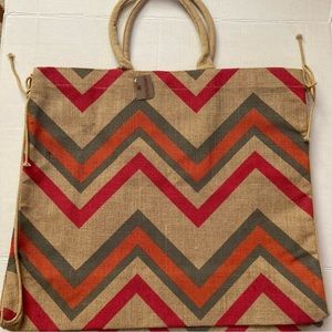 The Royal Standard XL 22" jute Shopper Beach Travel  grocery  Bag